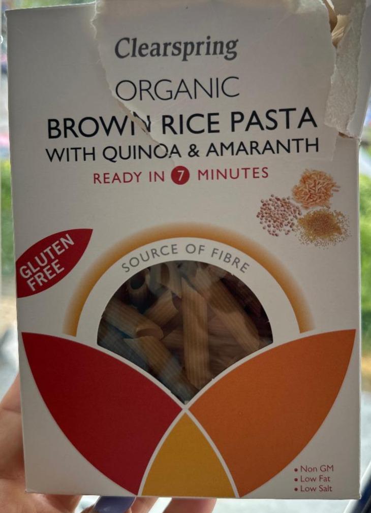 Fotografie - Organic Brown Rice Pasta with Quinoa & Amaranth Clearspring
