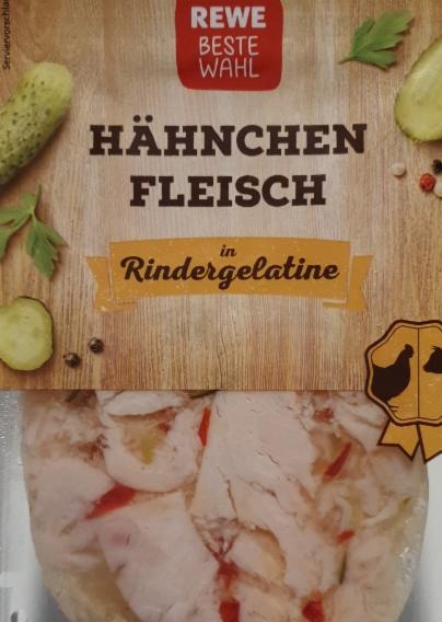Fotografie - Hähnchen Fleisch in Rindergelatine REWE Beste Wahl
