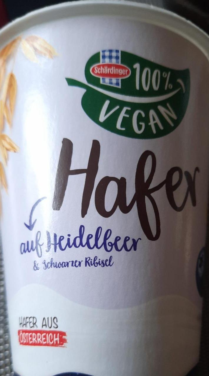 Fotografie - Hafer 100%vegan jogurt s černým rybízem Schlädinger