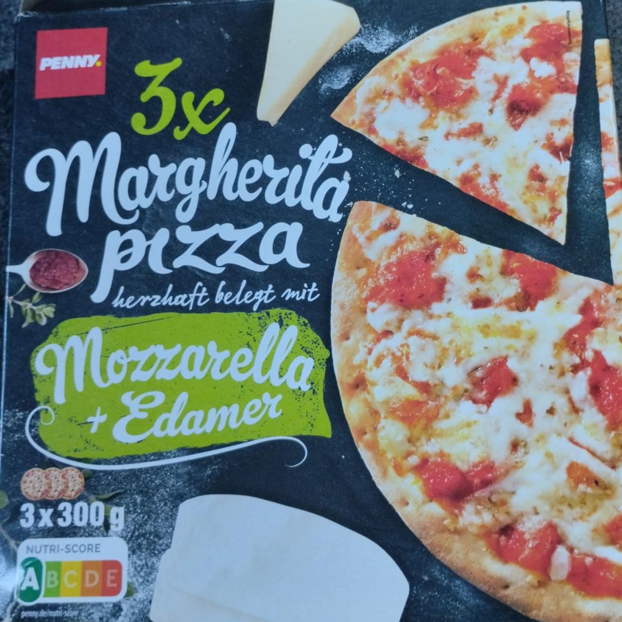 Fotografie - Margherita pizza mozzarella edamer Penny