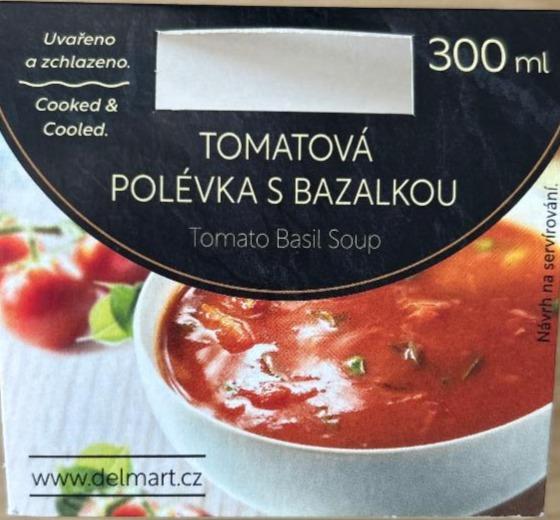 Fotografie - Tomatová polévka s bazalkou Delmart
