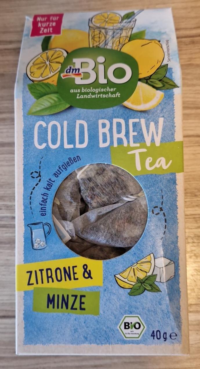 Fotografie - Cold Brew Tea Zitrone & Minze dmBio