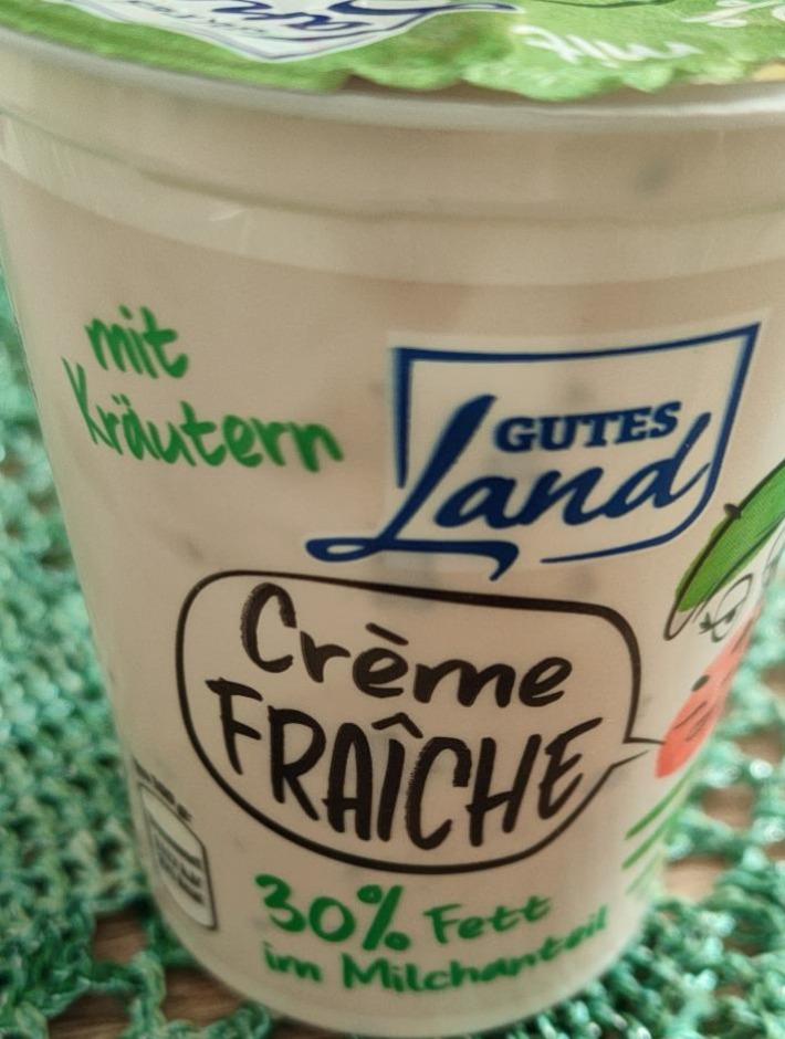 Fotografie - Crème Fraîche mit Kräuter 30% fett Gutes Land