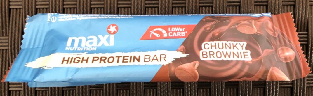 Fotografie - High protein bar Chunky Brownie Maxi Nutrition