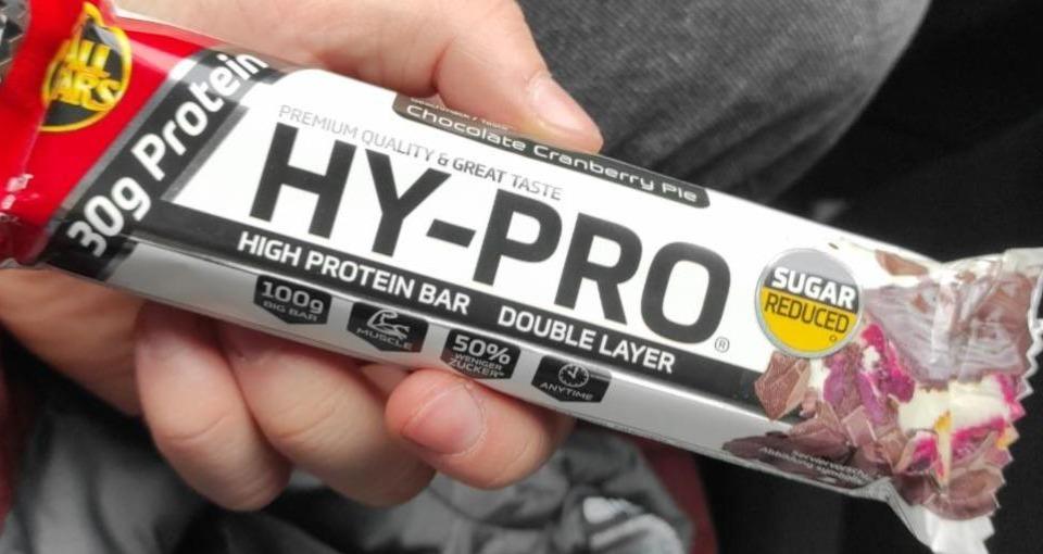 Fotografie - Hy-Pro Protein bar Chocolate Cranberry Pie AllStars