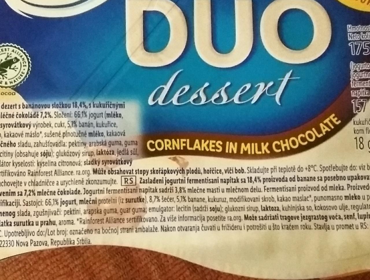 Fotografie - Duo dessert cornflakes in milk chocolate Pilos