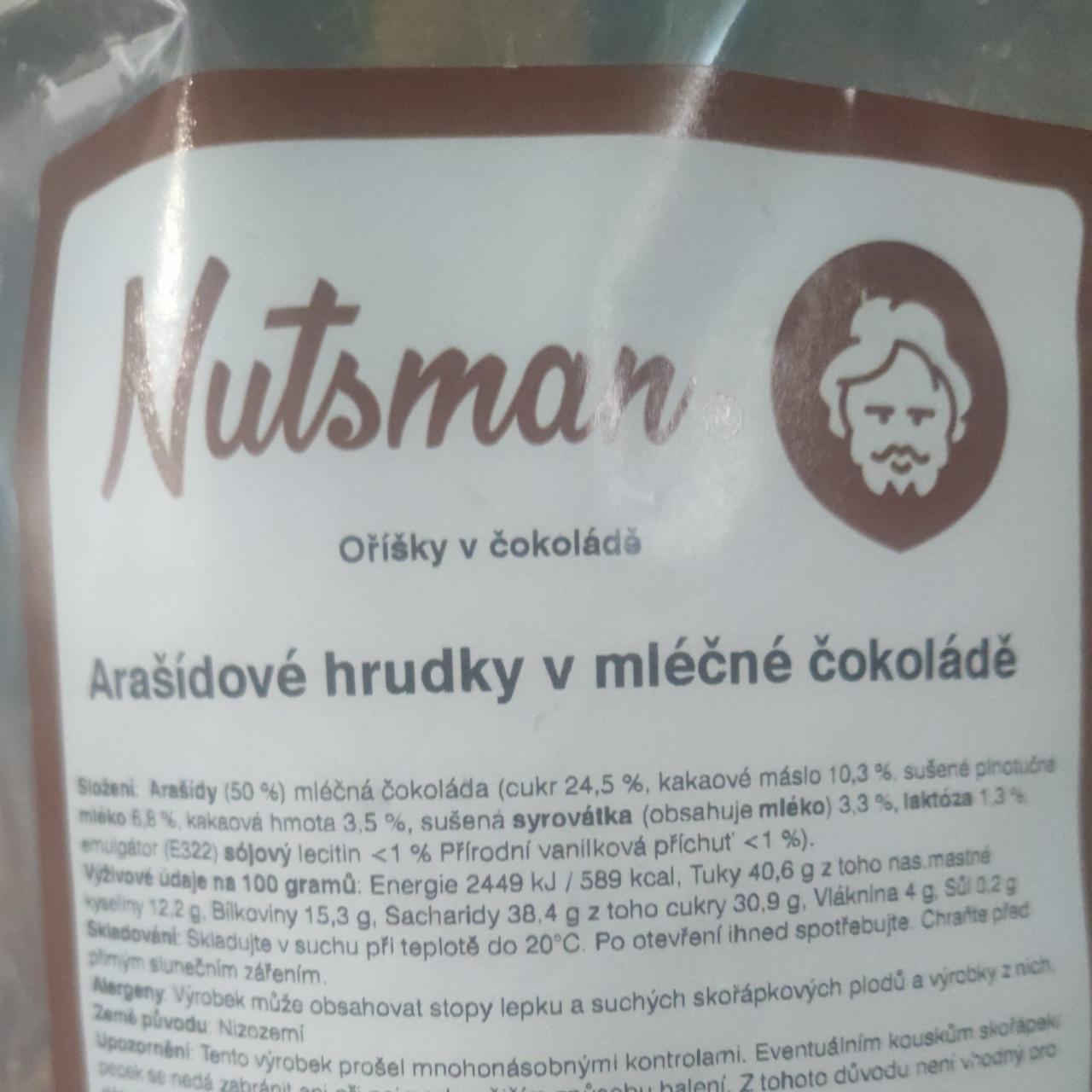 Fotografie - Arašídové hrudky v mléčné čokoládě Nutsman