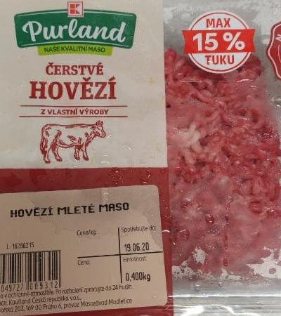Fotografie - Hovězí mleté maso Purland 15% tuku
