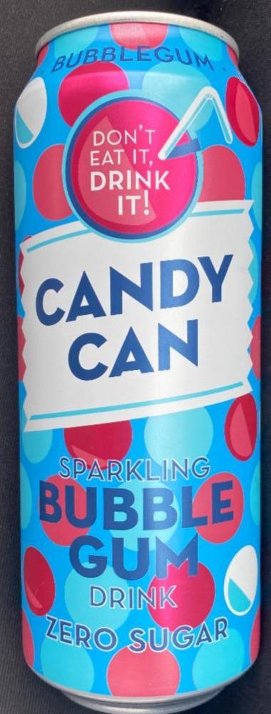 Fotografie - Sparkling Bubble Gum Drink Zero Sugar Candy Can