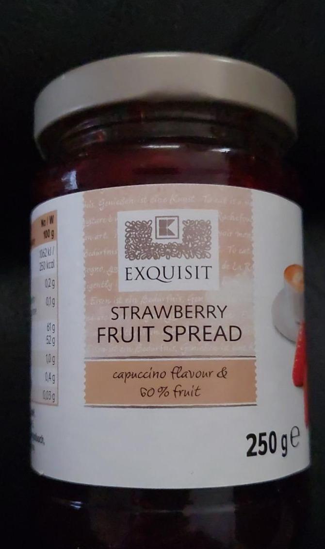 Fotografie - Strawberry fruit spread capuccino flavour Exquisit