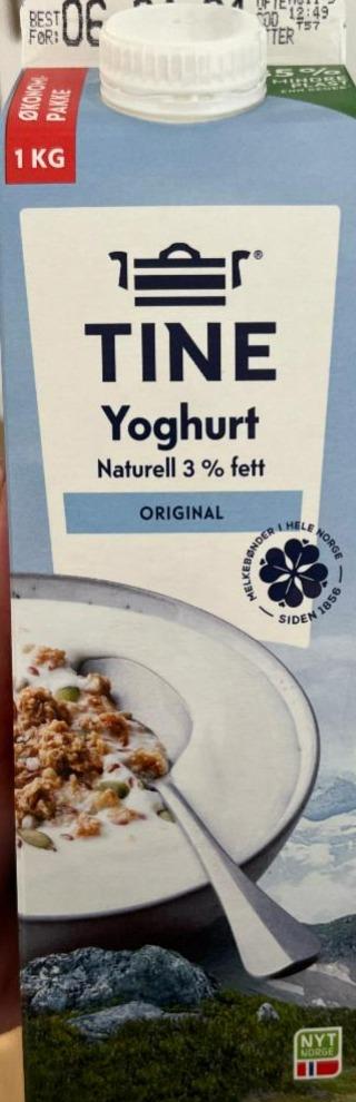 Fotografie - Yoghurt Naturell 3% Fett Original Tine