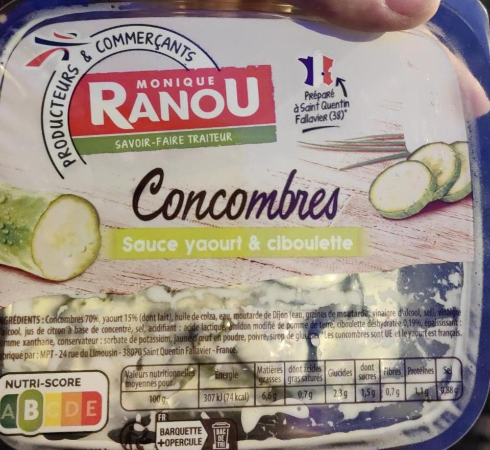Fotografie - Concombres Sauce yaourt & ciboulette Monique Ranou