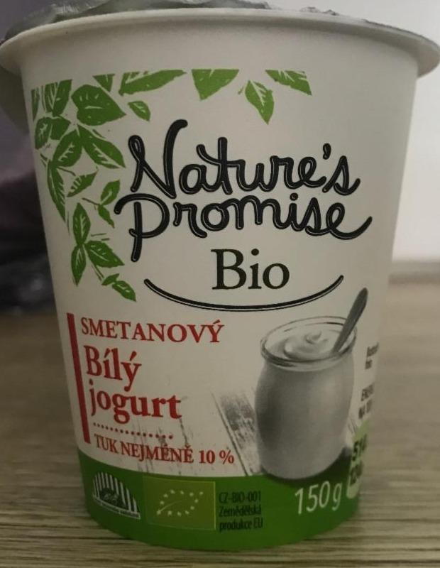Fotografie - Bio Smetanový Bílý jogurt 10% tuku Nature's Promise