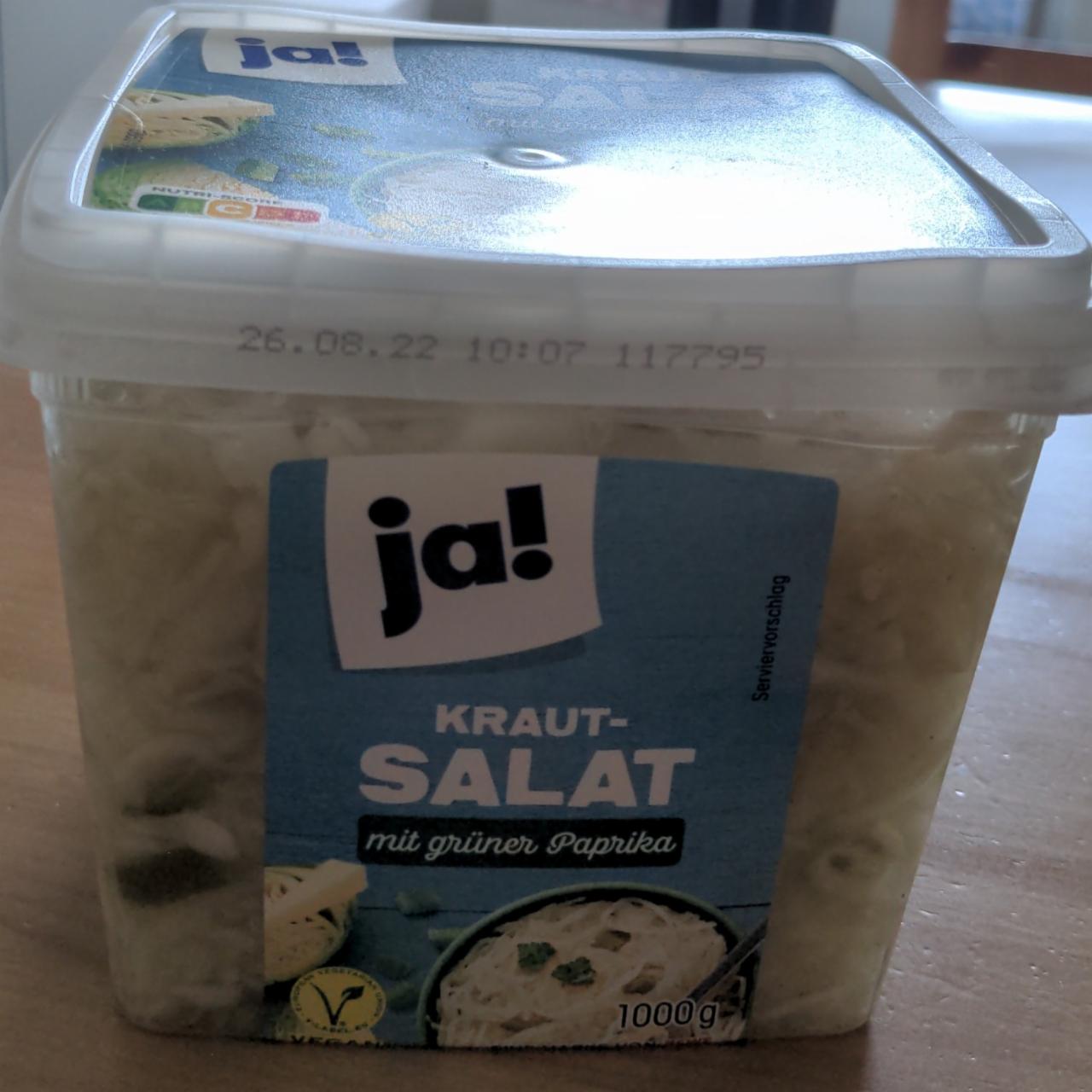 Fotografie - Kraut Salat mit grüner Paprika Ja!