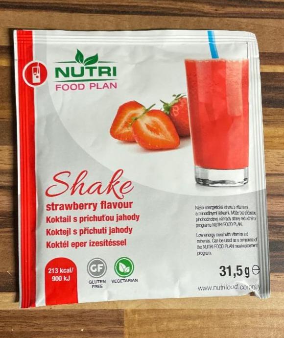Fotografie - Shake strawbery flavour Nutri food plan