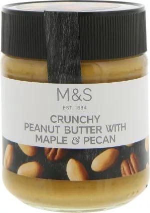 Fotografie - crunchy peanut butter with maple and pecan Marks & Spencer