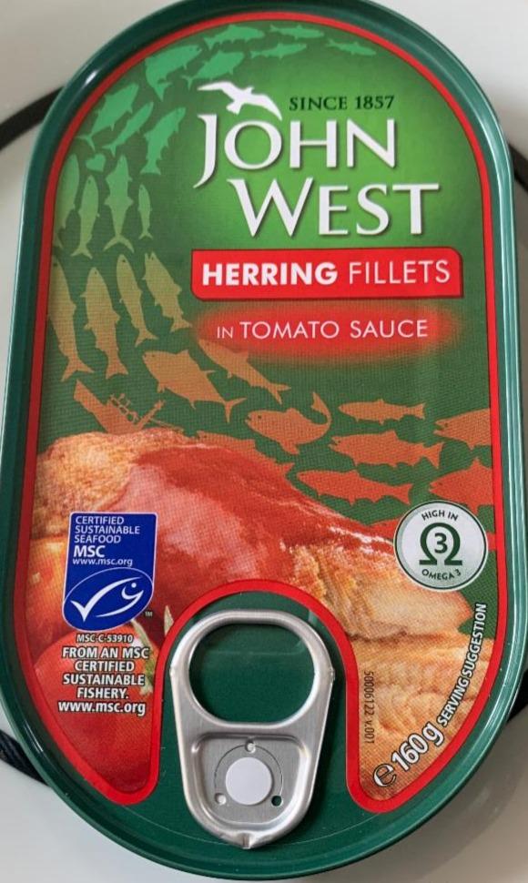Fotografie - Herring fillets on tomato sauce