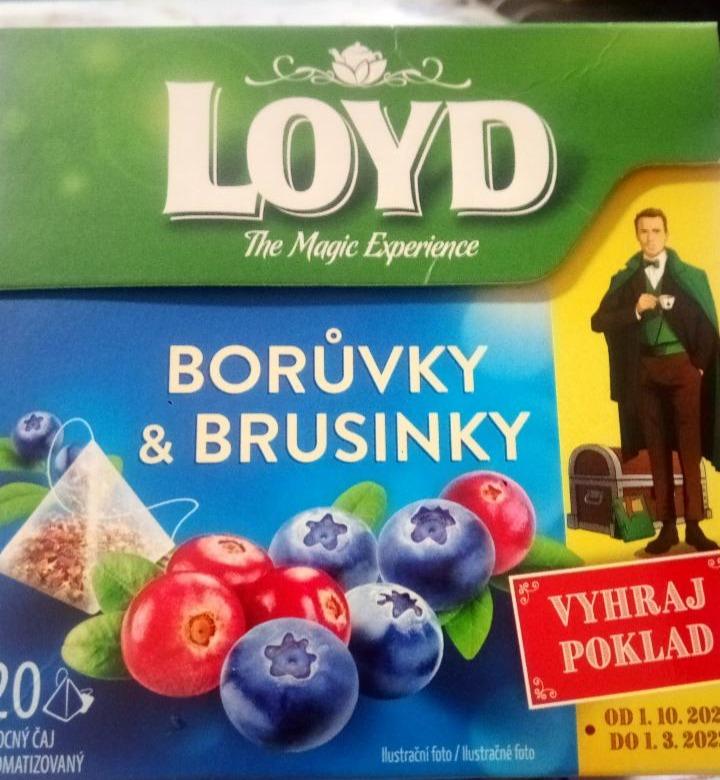 Fotografie - Loyd ovocný čaj Borůvky s brusinkami