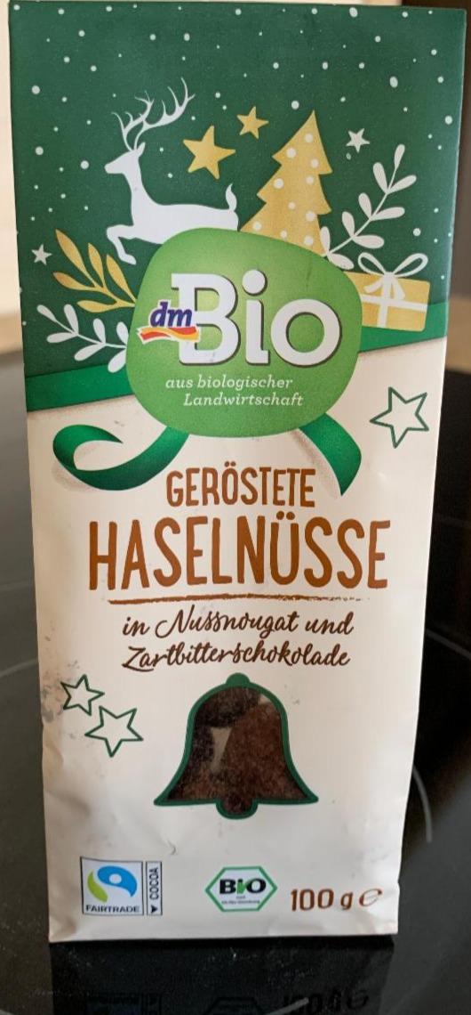 Fotografie - Geröstete Haselnüsse in Nussnougat und Zartbitterschokolade DmBio