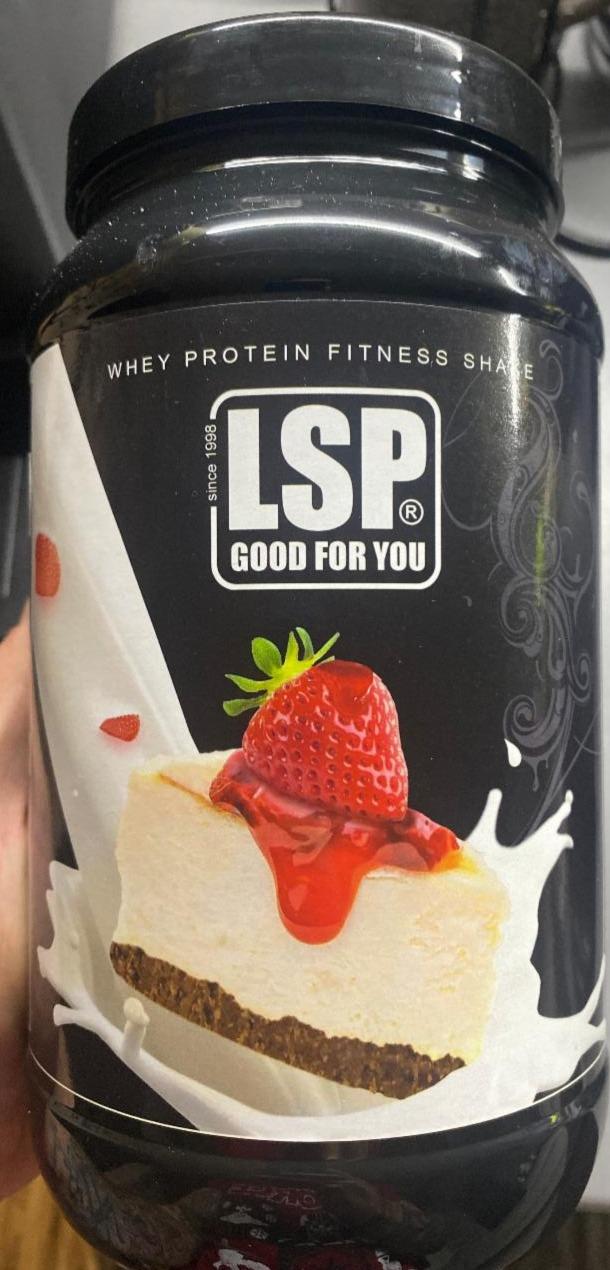 Fotografie - Whey protein fitness shake Strawberry Cheesecake LSP