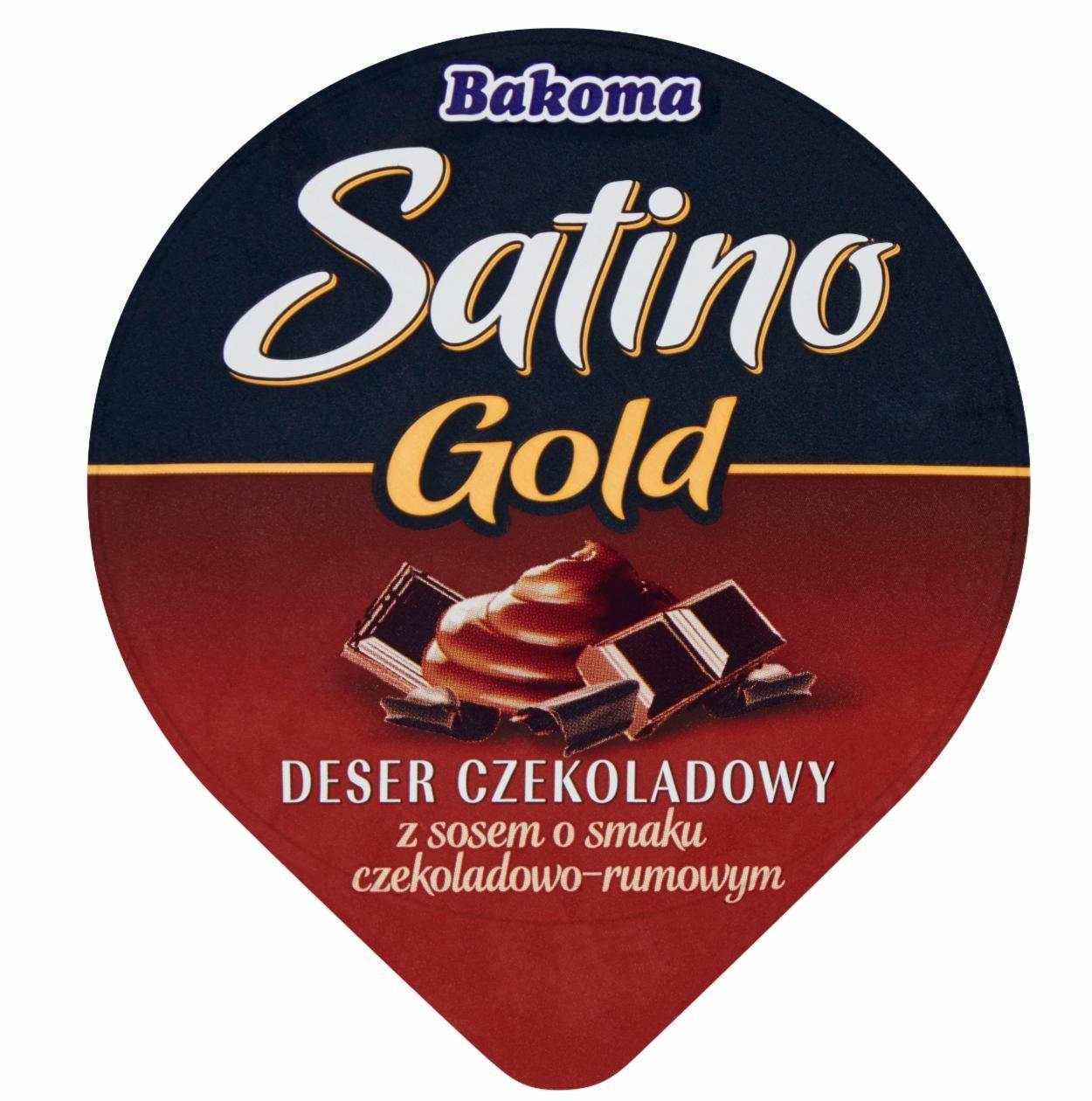 Fotografie - Satino Gold Deser czekoladowy z sosem o smaku czekoladowo-rumowym Bakoma