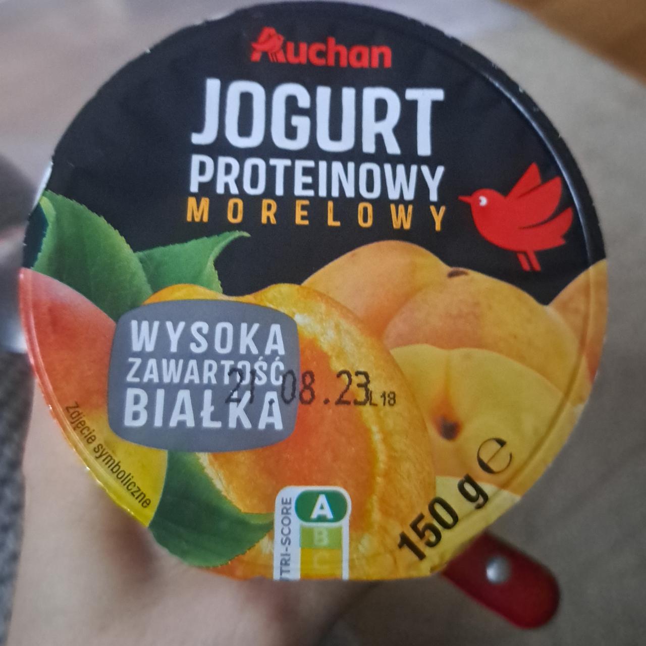 Fotografie - Jogurt proteinowy morelowy Auchan