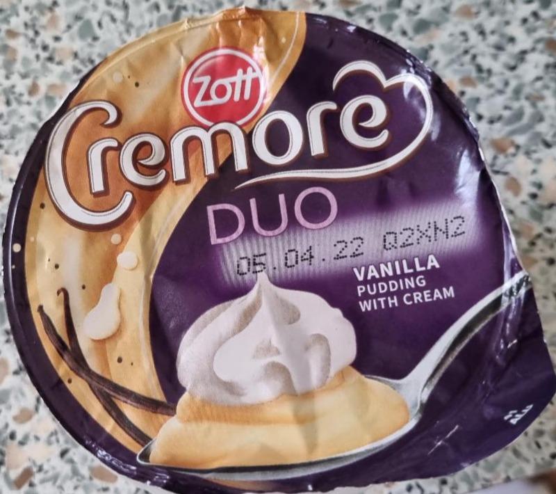 Fotografie - Cremore DUO Vanilla pudding with cream Zott