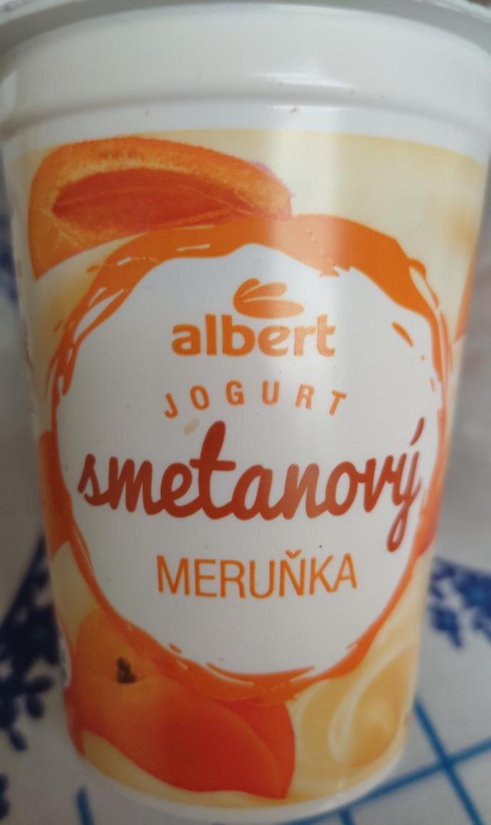 Fotografie - jogurt smetanový meruňka Albert