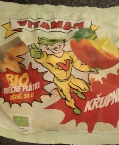 Fotografie - Bio jablečné plátky sušené Vitaman
