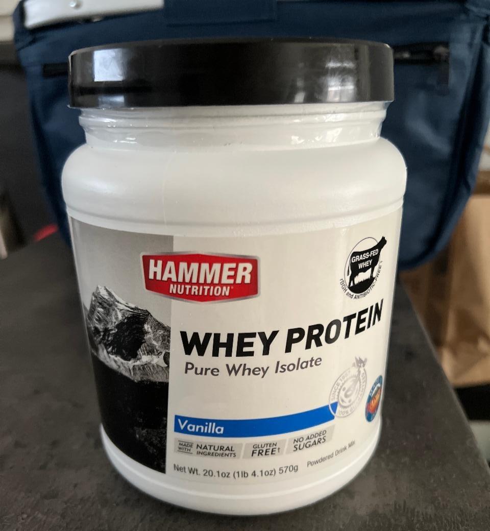 Fotografie - Whey protein Pure whey isolate vanilla Hammer nutrition