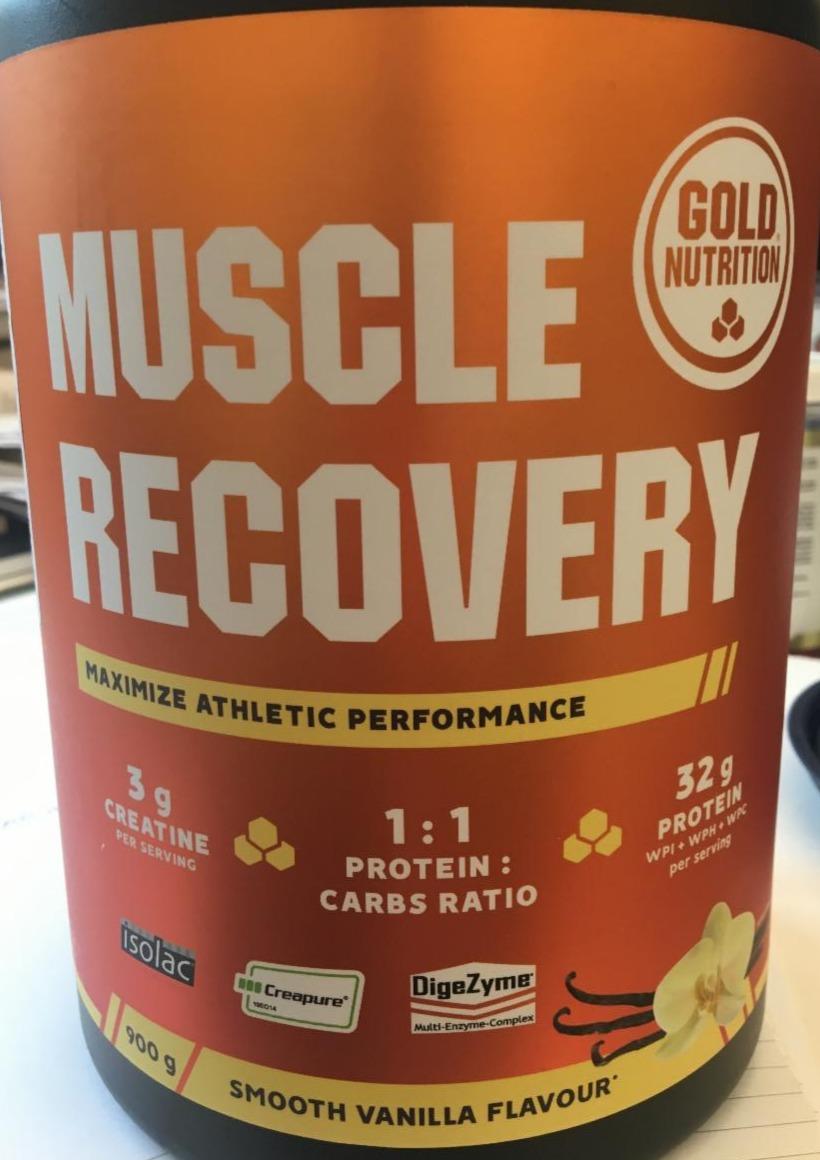 Fotografie - Muscle Recovery Smooth Vanilla flavour Gold Nutrition