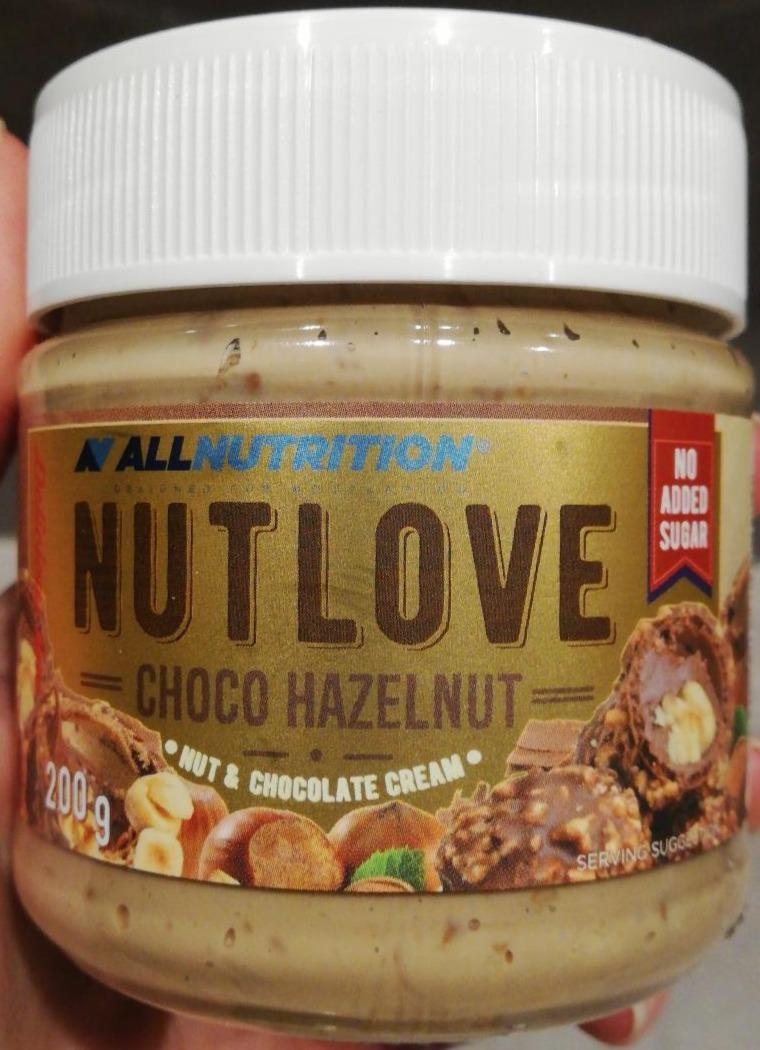 Fotografie - Nutlove choco hazelnut Allnutrition