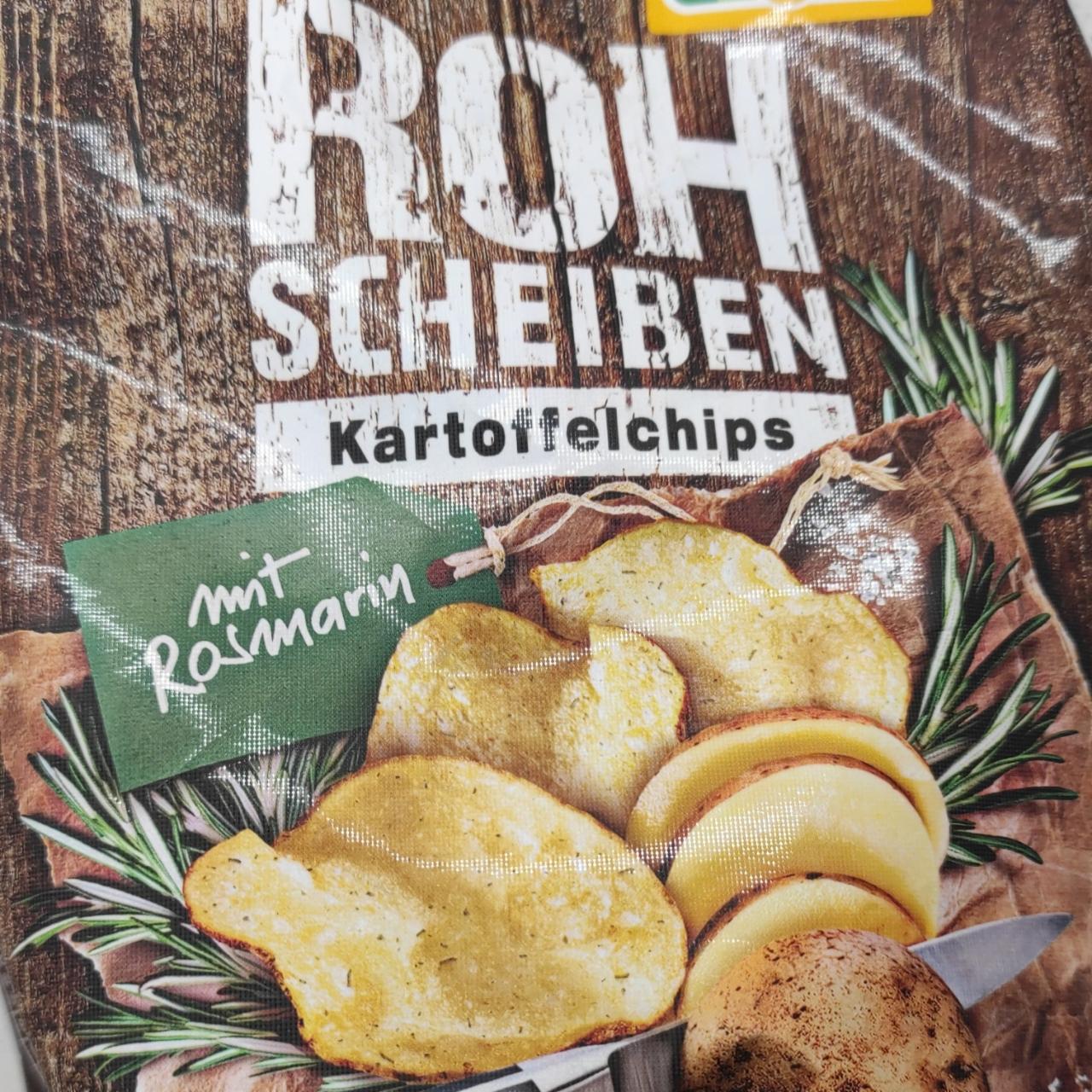 Fotografie - Rohscheiben Kartoffelnchips mit Rosmarin Lorenz