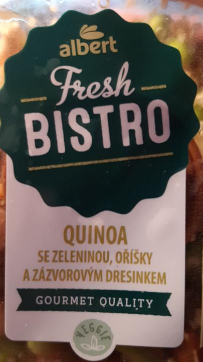 Fotografie - Quinoa se zeleninou, oříšky a zázvorovým dresinkem, Albert Fresh bistro