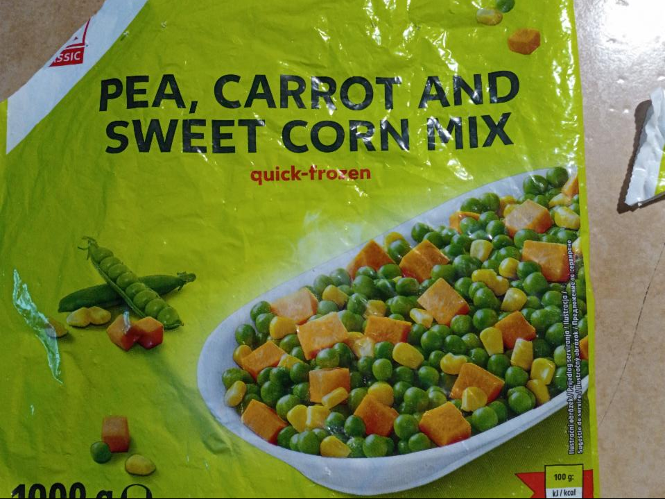 Fotografie - Pea, carrot and sweet corn mix quick-frozen K-Classic