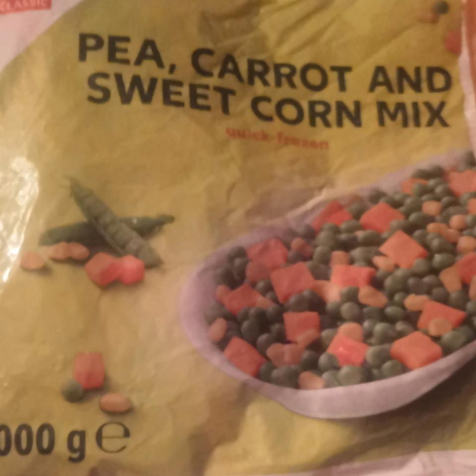 Fotografie - Pea, carrot and sweet corn mix quick-frozen K-Classic
