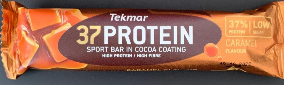 Fotografie - 37Protein sport bar in cocoa coating Caramel Tekmar