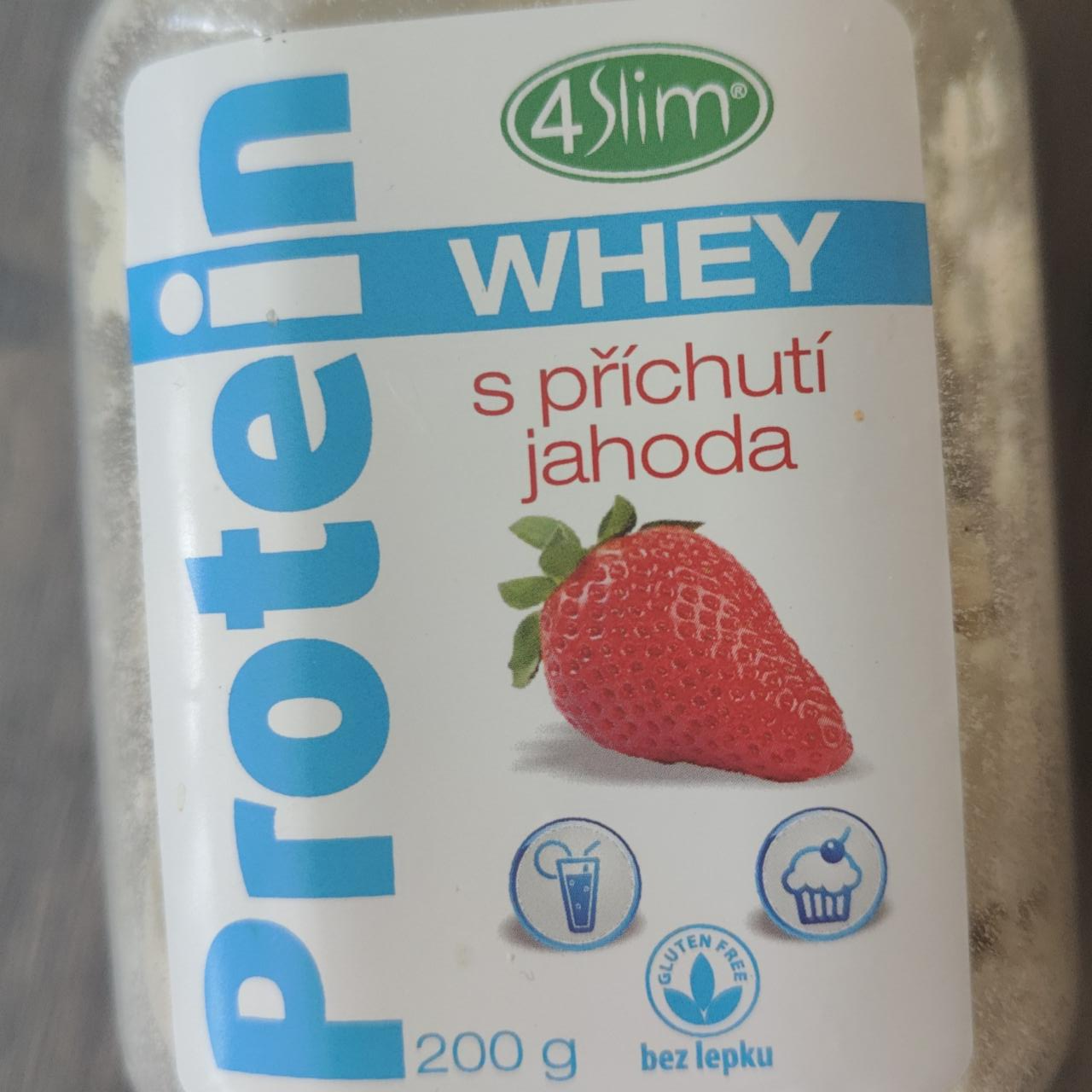 Fotografie - Whey protein s příchutí jahoda 4Slim