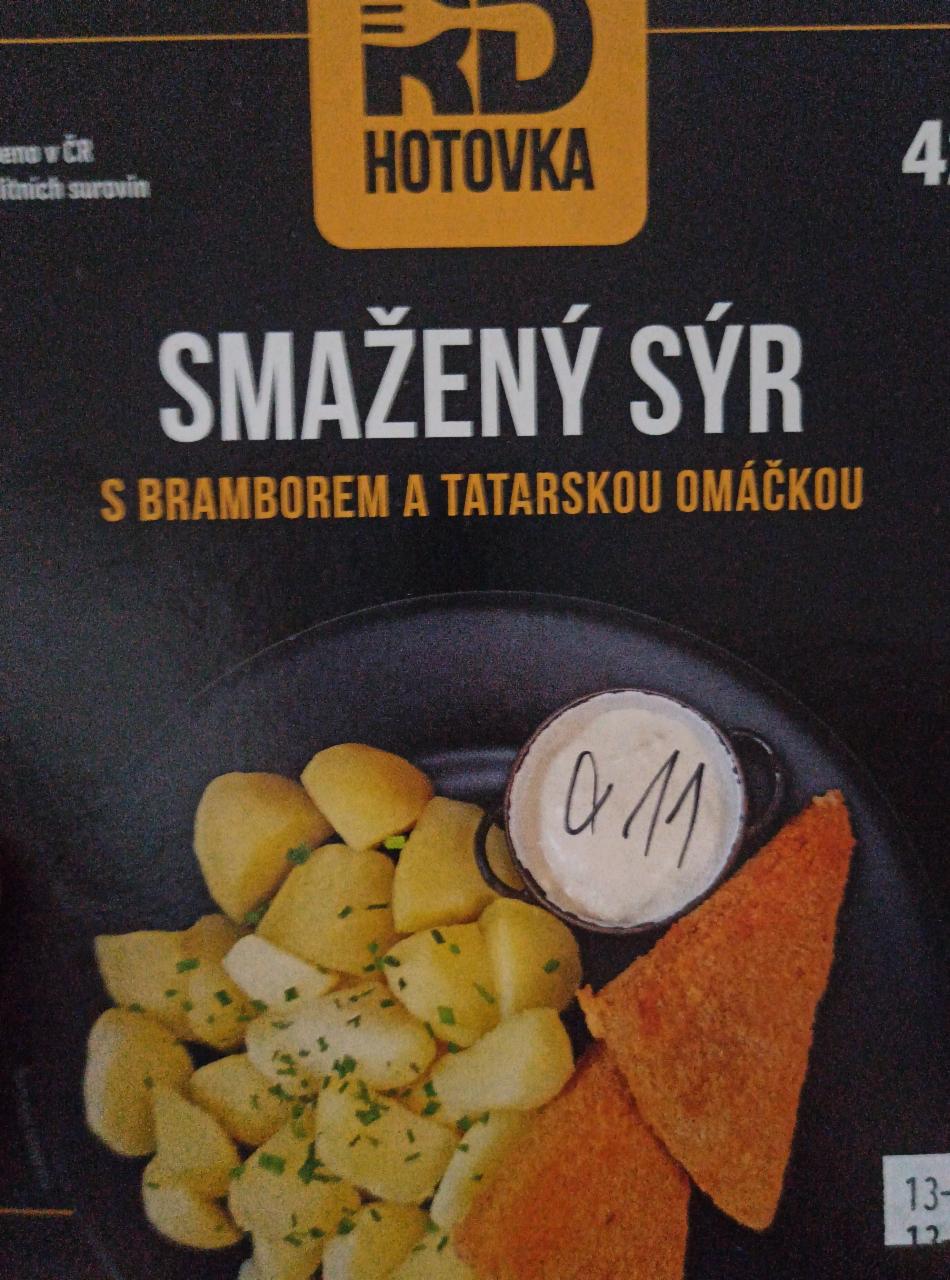 Fotografie - Smažený sýr s bramborem a tatarskou omáčkou RD hotovka