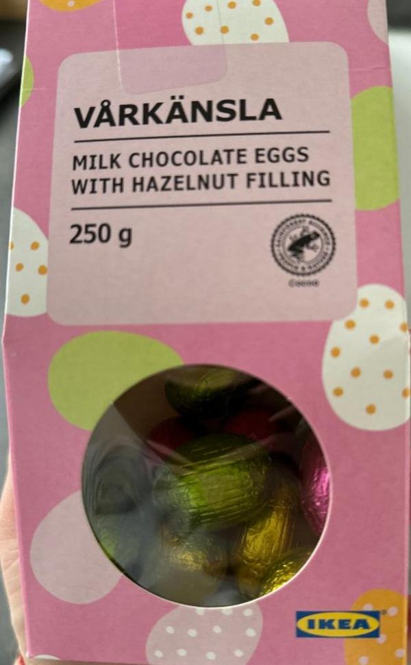 Fotografie - Varkänsla Milk chocolate eggs with hazelnut filling Ikea