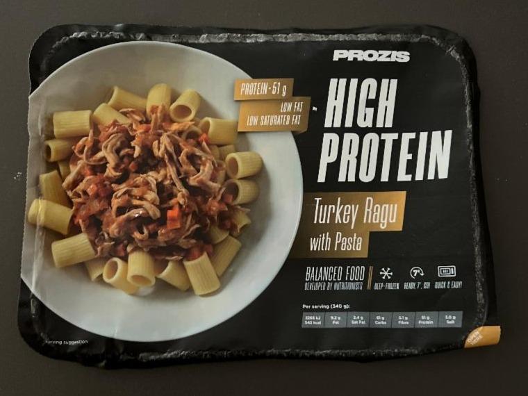 Fotografie - High Protein Turkey Ragu with Pasta Prozis