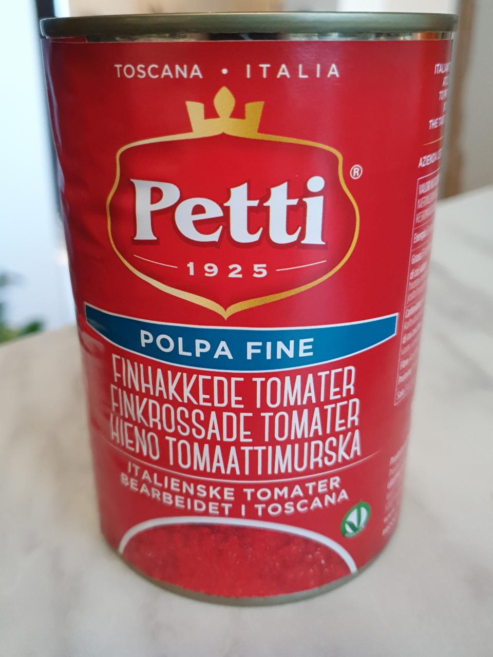 Fotografie - petti Finhakkede tomater