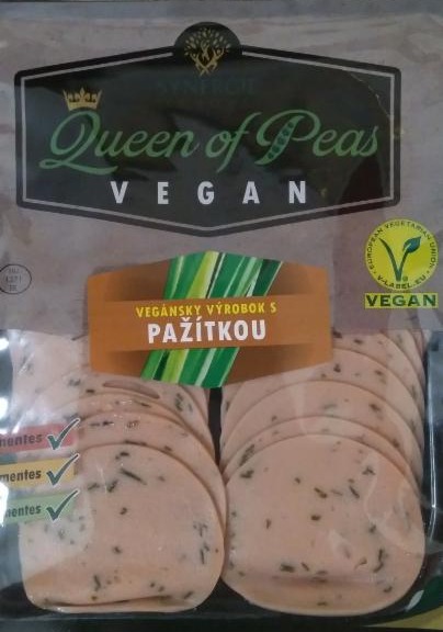 Fotografie - queen of peas Vegan výrobok s pažítkou