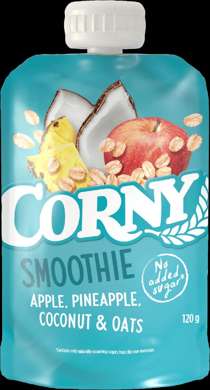 Fotografie - Smoothie apple, pineapple, coconut & oats Corny