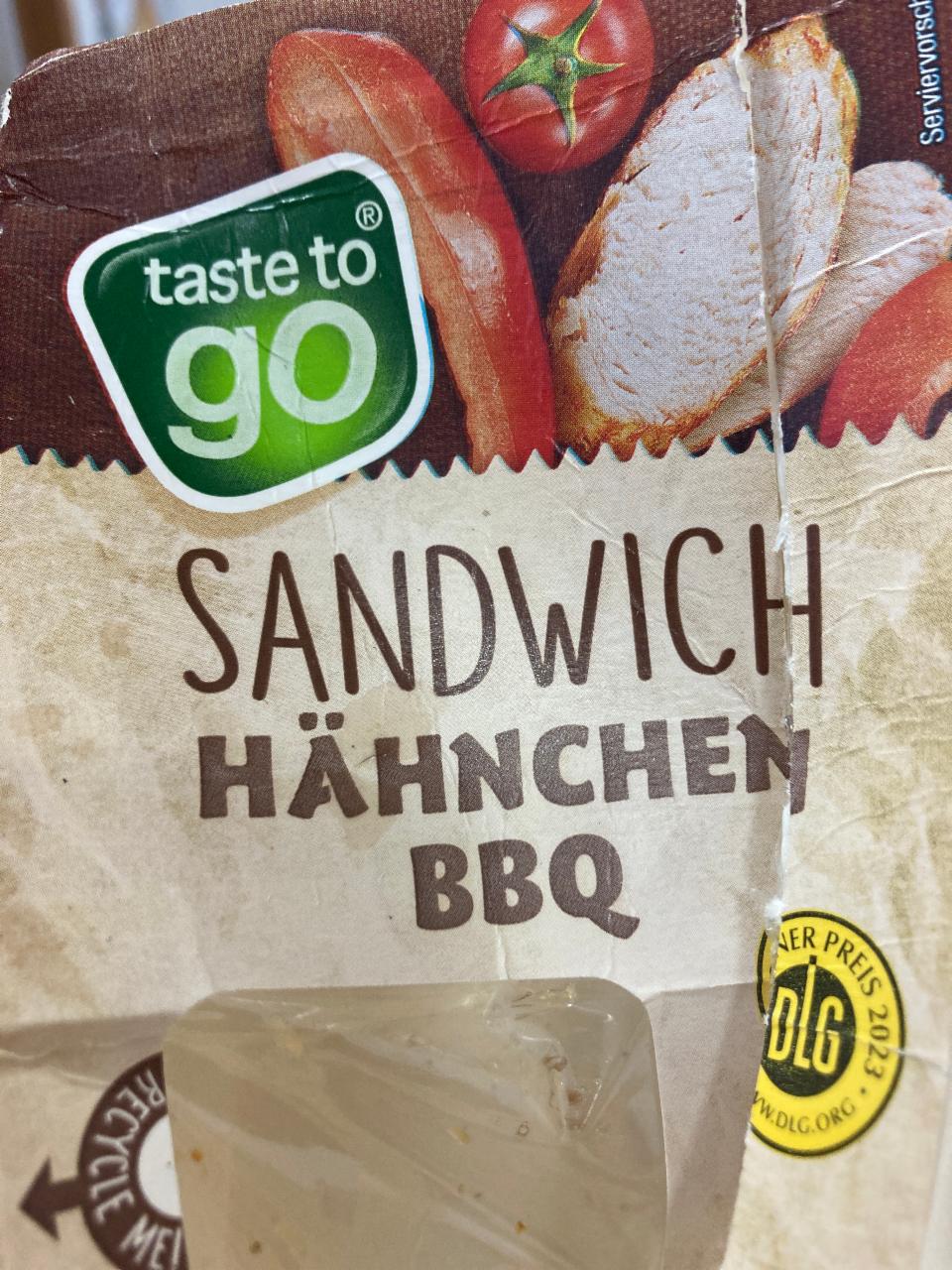 Fotografie - Sandwich Hähnchen BBQ Taste to go