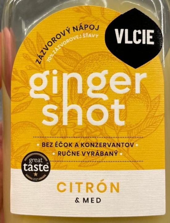 Fotografie - Ginger shot Zázvorový nápoj Citron & Med Vlčie