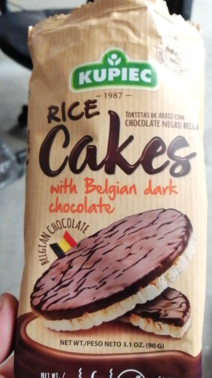 Fotografie - Wafle ryżowe z belgijską czekoladą deserową Kupiec
