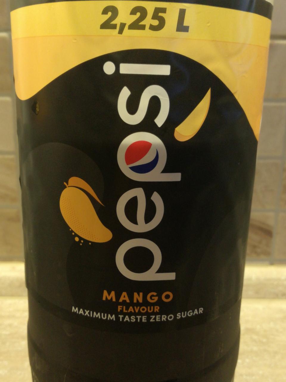 Fotografie - Pepsi Mango flavour Maximum taste Zero sugar