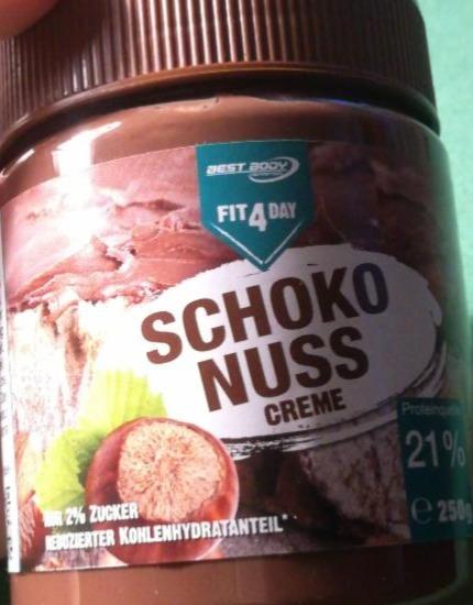 Fotografie - Fit4Day schoko nuss creme Best Body Nutrition