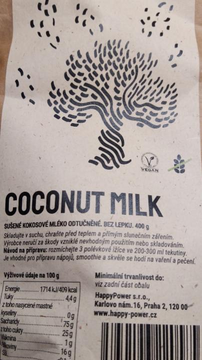 Fotografie - Sušené kokosové mléko odtučněné Forky's